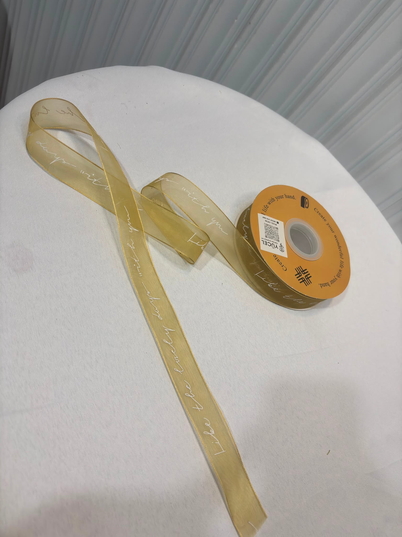 yazılı şeffaf kurdela